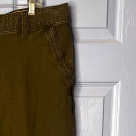 GH Bass & Co Mens Made in USA Dark Green Work Pant Size 40/28* Straight Leg - Picture 2 of 10